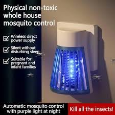 Image of Mosquito Insect Bug Zapper Trap Killer LED Lamp, Electronic Mosquito Killer Machine Trap Lamp-Mosquito Killer Lamp for Home,Electric Machar Mosquito Killer Repellent Machine Pack of 2