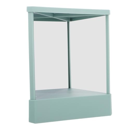 Miroir de table portable pour maquillage et voyage, format compact vert gris - 2