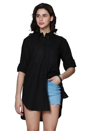Image of High Star Classic Oversized Spread Collar Long Sleeves Casual Shirt