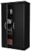 South Shore Tall 2-Door Storage Cabinet with Adjustable Shelves, Solid Black