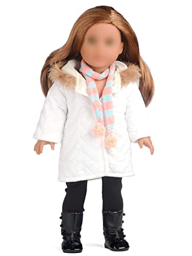 Sweet Dolly Doll Clothes Quilted Jacket Doll Coat Outfits fits American 18 Inch Girl Dolls