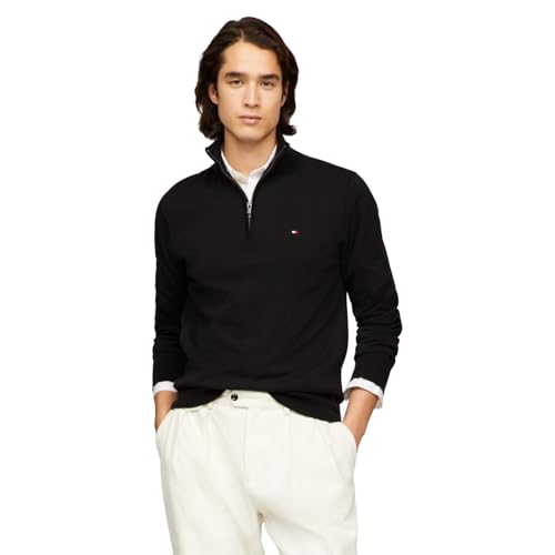 Tommy Hilfiger Men's Lightweight Pullover Quarter Zip Sweater