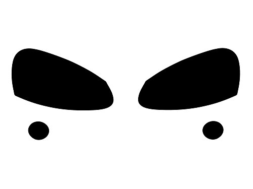 Rvinyl Headlight Tint Covers Compatible with Volkswagen Golf 2006-2006 - Blackout Smoke