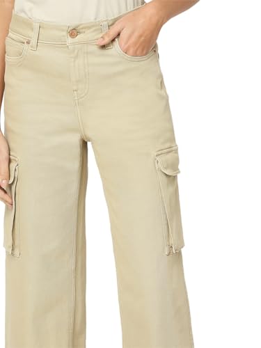 Image of VERO Moda Women's High Waist Cropped Cargo Jeans