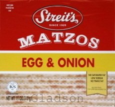Streits Matzo Egg & Onion, 11-ounce Boxes (Pack of 6)