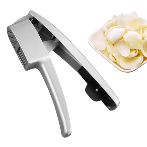 Prensa de ajo 2 en 1 Exprimidor de ajos y rebanadora - Herramienta de prensa de ajo manual con mango antideslizante Gadgets de cocina para cocina, pastelería, cocina casera