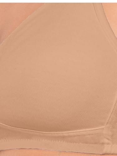 Image of DAISY DEE Women's Girls Cotton Non-Padded Wirefree Seamless Full Coverage Comfortfit Everyday Use T-Shirt Bra - NDSZN