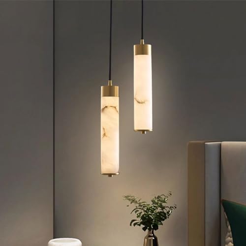 Suspension Moderne à LED plafonnier marbre intensité variable pour salle à manger - 4