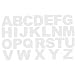Stencil per dolci che decorano la muffa alfabeto A-Z Lettera 10 pollici per la torta di compleanno di nozze fai da te 26pcs Maniglia anello dell'uovo