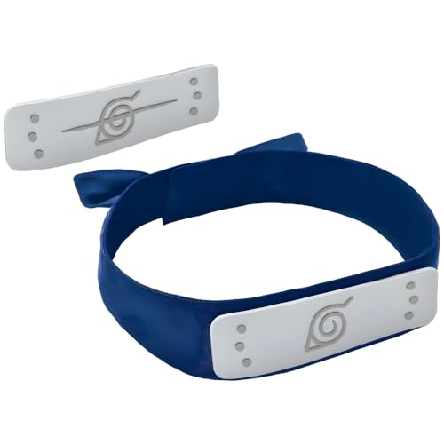 Naruto Blue Headband (One Size Fits All) 1 Piece - Authentic Anime Cosplay Accessory, Perfect for Costume and Dress Up Parties
