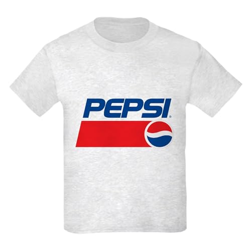 CafePress 90S Pepsi Logo Kids T Shirt Kids Graphic Cotton T-Shirt Ash Gray