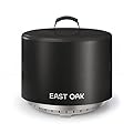 EAST OAK 21'' Fire Pit Cover for Outdoor Smokeless Firepit, 500D Heavy Duty Fabric Bonfire Pit Accessories for Camping, Waterproof, Dustproof, and All-Weather Resistant, 21.26"Dia X 13.97"H, Black