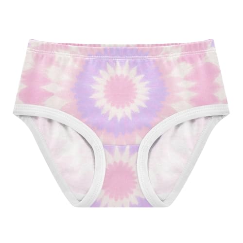 GuoChe Cotton Panties Elastic Waistband Panties Breathable Underwear for Girls in Sizes 2T,3T, 4T, 5T, 6Y and 8Y