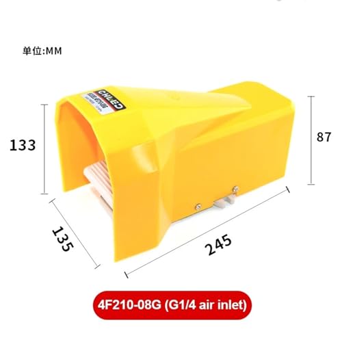 Vanne de commutation au pied 10mm pour commande de vérin et outillage pneumatique