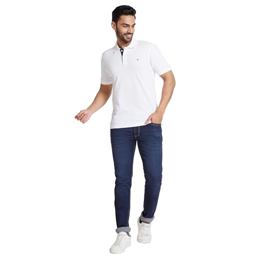 Image of Raymond Men Cotton Solid Regular Fit T-Shirt