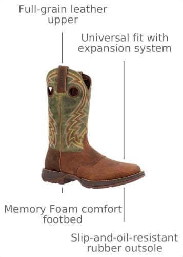 Image of Durango mens Rebel By Durango Dark Chestnut Western Boot