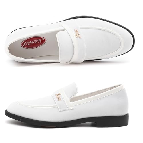 Mens Velvet Loafers, Men's Fashion Mens Dress Shoes Classic Loafers for Wedding Party Penny Dancing,Slip-On Flats Smoking Slippers Prom3