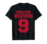 Photo Gallery personalizzato orgoglioso football girlfriend numero 9 r personalizzato maglietta Photo Gallery personalizzato orgoglioso football girlfriend numero 9 r personalizzato maglietta