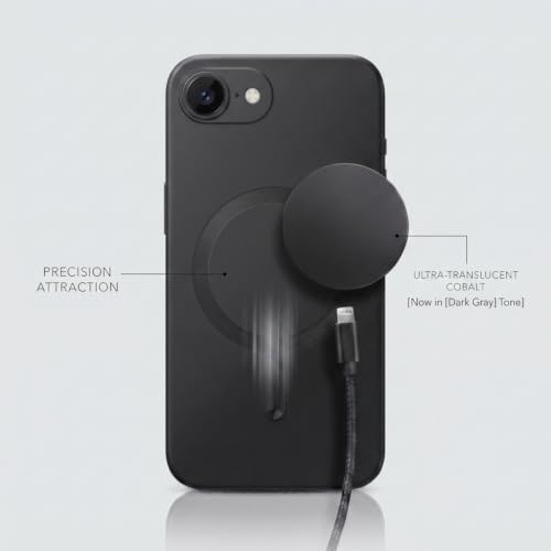 Image of amazon basics Premium Mag-Safe Case for iPhone 16E | Shockproof & Anti-Scratch Cover | Soft Silicone with Wireless Charging | Camera Lens Guard - Gray