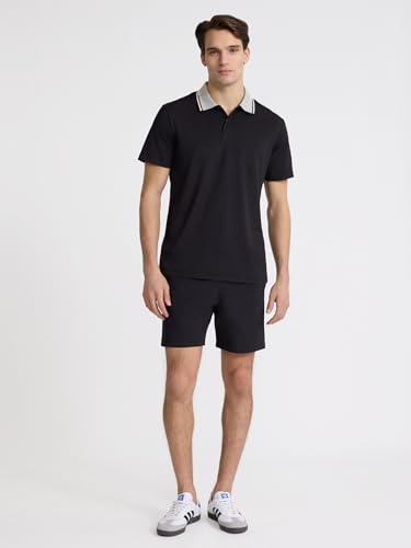 EXPRESS Men’s Everyday Performance Polo – Short Sleeve Color-Block Collar, Quick-Dry Stretch4