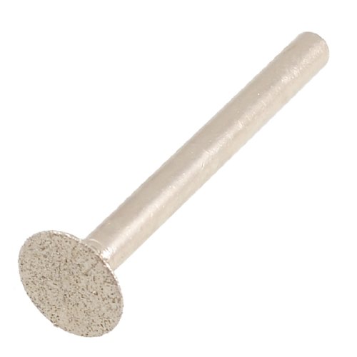 Aexit Diamond Coated Abrasives Flat Nail Tip Mounted Point Buffing Bit 16mm x 6mm Model:24as70qo92