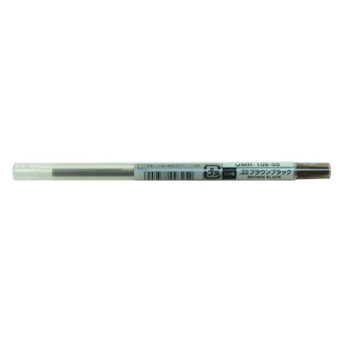 Recharge pour stylo à bille gel couleur marron noir pointe 0,5 mm pour carnet et dessin créatif