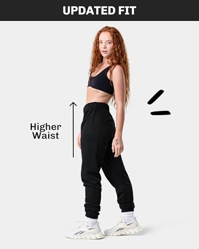 Kamo Fitness CozyTec High-Waisted Sweatpants for Women Baggy: Comfy Lounge Pants with Pockets Crafted from Soft Thick Fleece2