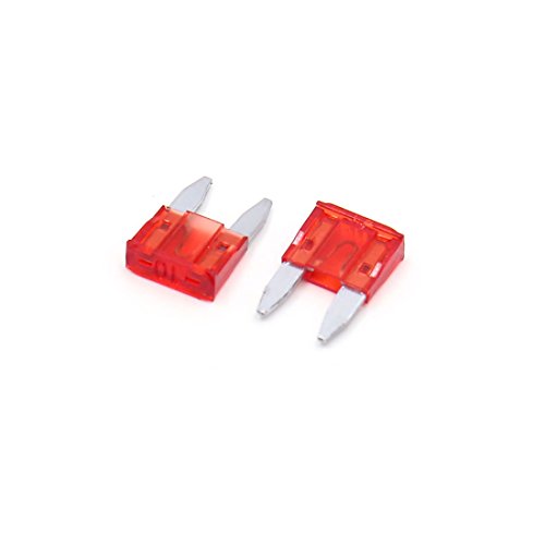 Fusible voiture 10A rouge mini style lame pour circuit électrique véhicule et moto