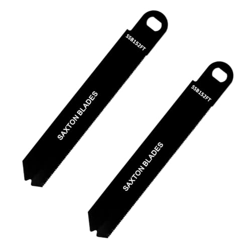 Saxton SSB152FT Lot de 2 lames métalliques compatibles avec les scies Scorpion Black & Decker