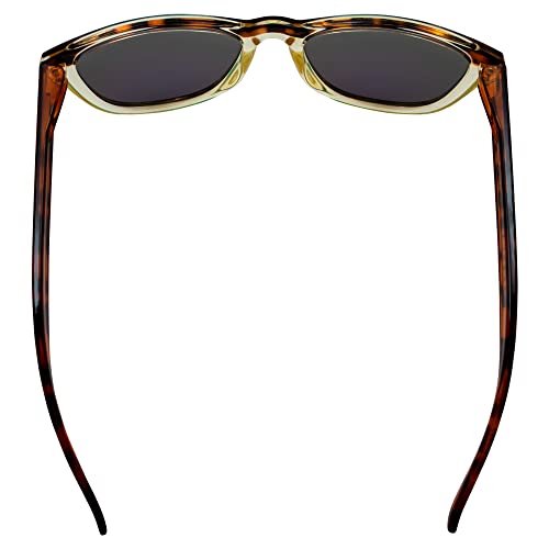 Epoch Eyewear LXE Skateboarding Sport Sunglasses Tortoise Gold with Green Mirror Polarized Lens4