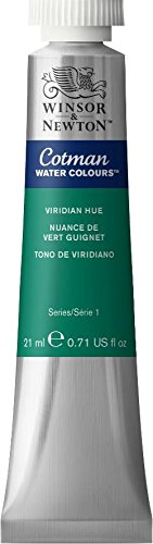Winsor & Newton Cotman Watercolour Paint 21ml Tube – Viridian Hue 696
