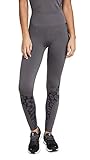 adidas by Stella McCartney Women's True Purpose Seamless Workout Tights, Granit/Black Granit/Noir, X-Small