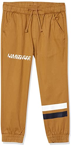 Image of Amazon Brand - Jam & Honey Boy's Regular Joggers (AW21BJOG-W3 Khakhi 2 7-8 Years)