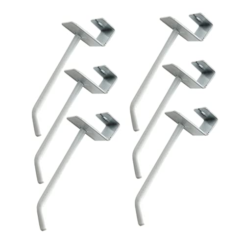 VICASKY 6Pcs Tube Display Hooks Thick Shelf Hooks for Supermarkets
