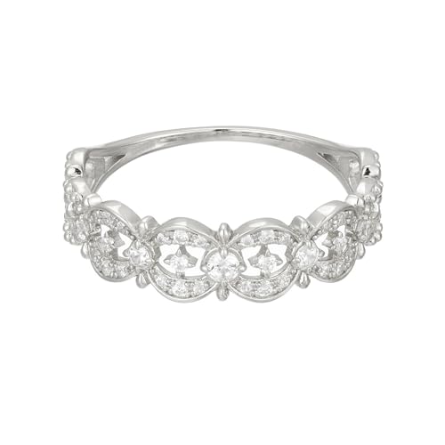 Stfery Moissanit Anillo de compromiso de platino 950 para mujer, anillo de oro auténtico, talla 48 (15.3)