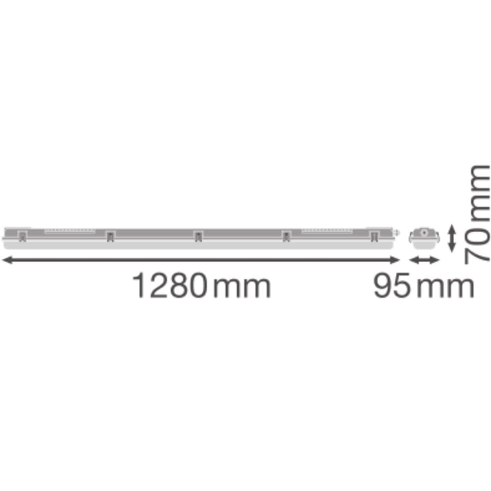 LEDVANCE ESSENTIAL - Plafoniera Stagna Per Ambienti Umidi, 7W, 780lm, 4000K, IP65