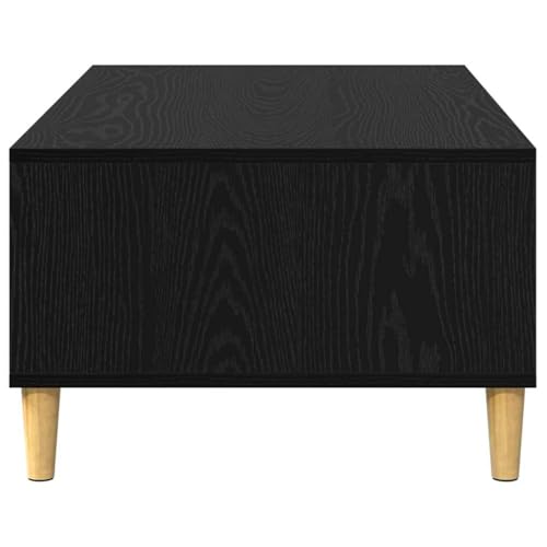 Mokuyary Couchtisch Schwarz Eichen-Optik 102 x 55 x 35 cm Holzwerkstoff, Wohnzimmertisch Couch Tisch für Wohnzimmer, Büro, Kleine Räume Sofatisch – Bild 8