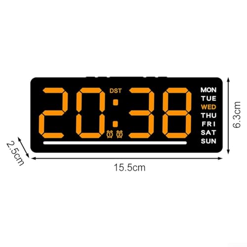 Reloj de Pared Digital LED con Pantalla Grande y USB miniatura 2