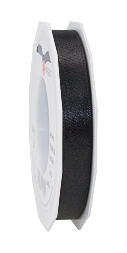 C.E. Pattberg Präsent – Rollo de Cinta de Doble Cara Satinado 15 mm x 25 m, Color Negro