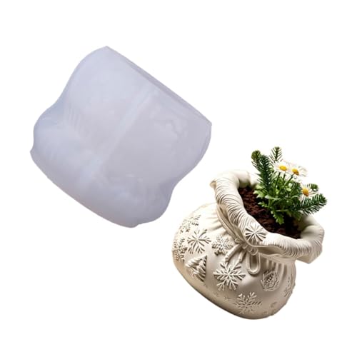 Flexible Silicone Planter Mold For Lucky Bag Shape Candle Containers Making