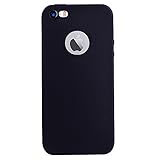 iPhone 5 Case, iPhone 5S Case, iPhone SE Case, Alkax Slim Thin Protective Cover Soft Rubber Flexible TPU Fashion Design Shockproof Bumper Silicone Case for Apple iPhone 5S 5 SE + Stylus (Black)