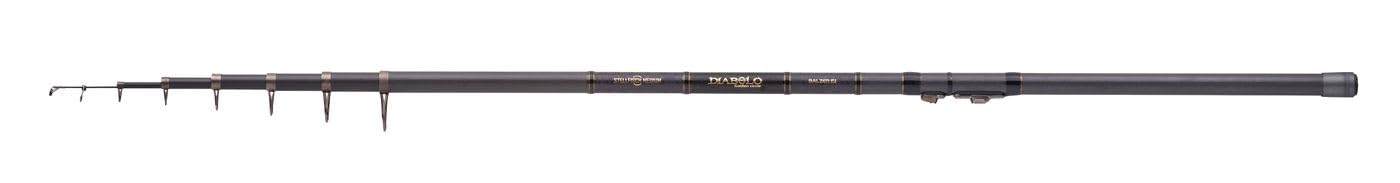 Balzer Diabolo Golden Circle Stellfisch Medium 7,00m 30-85g - Stellfischrute, Raubfischrute, Köderfischrute, Rute zum Ansitzangeln mit dem Toten Köderfisch, Teleskoprute