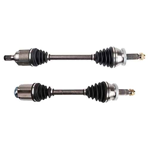 Image of TRQ Front Driver and Passenger Side CV Axle Assembly Set 2 Piece Compatible with 2014-2018 Kia Sorento 2.4L AWD 2013-2016 Hyundai Santa Fe Sport Base Model AWD