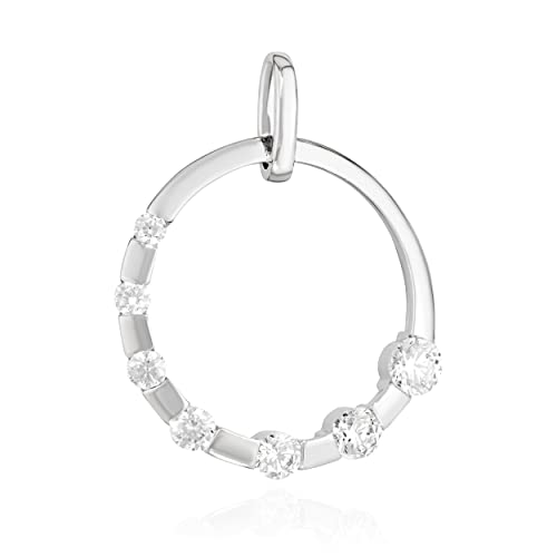 Pendentif moderne 925 argent NKlaus contre les bijoux ternes avec zircon