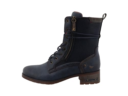 MUSTANG Bottines Femme 15M0062001, Pointure:38 EU, La Couleur:Bleu