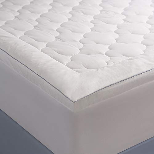 Allied Essentials Serenity Cool Sleep Mattress Pad, Queen, White