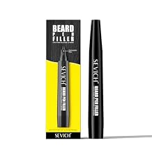 SEVICH Beard Pencil Filler for Men,Unique 4-Tip Beard Pen Resistant,Instantly Fills Sparse Areas & Covers Gaps,Waterproof & Sweat-Resistant,Natural Effects,Dark Brown,Natural Effects,Dark Brown