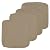 Easy-Going Waterproof Patio Cushion Covers 24x24x4 inch 4 Pack Replacement Non-Slip Outdoor Seat Cushion Slipcover with Zipper. ONLY Covers. Camel