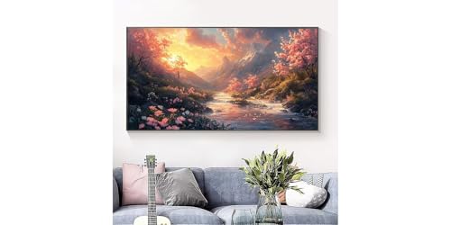 Broderie Diamant Complète Coucher de soleil 5D 50x100cm