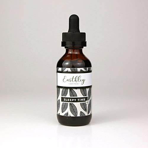 Image of Earthley Wellness Sleepy Time, Natural Herbal Sleep Support for Adults and Kids, Calming Extract for Relaxation and Restful Nights, Alcohol-Free, Made with Catnip, Skullcap, and Passionflower (1oz)